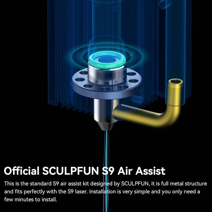 Actual product image Sculpfun S9 Air Assist Kit