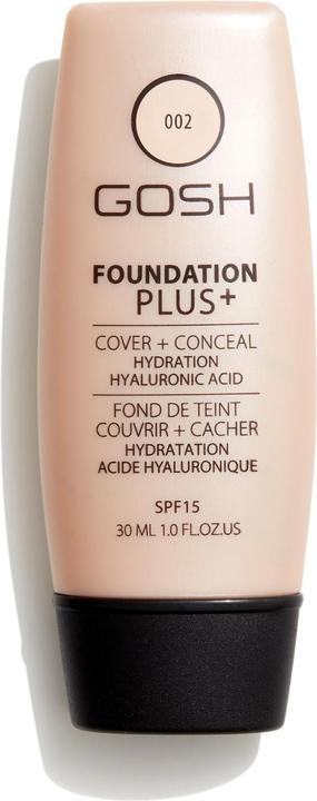 Actual product image Gosh Foundation Plus+ (002 Ivory)