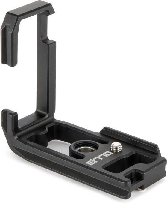 Actual product image 3 Legged Thing OLLIEQD B 90mm Arca L Bracket Dark/Matte Blk for OM System OM 1 / OM 1 Mk II