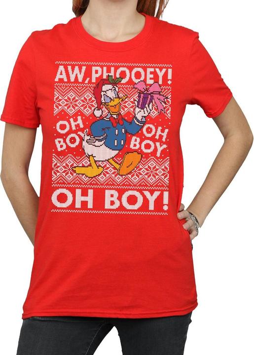 Disney Donald Duck Christmas Fair Isle TShirt (XL)