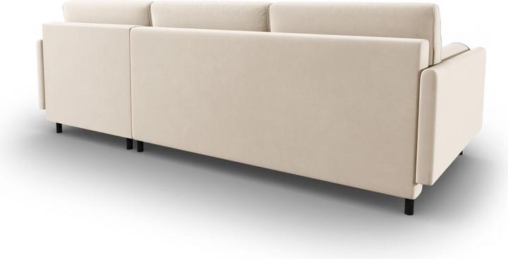 Actual product image Micadoni Velvet Right Corner Sofa With Bed Function And Box, "Scott", 5 Seats, 212x142x87Made in Europe (Corner sofa)