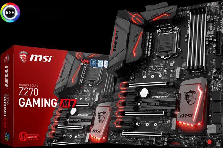 Image du produit MSI Z270 Gaming M7 (LGA 1151, Intel Z270, ATX)