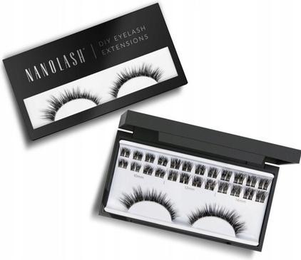 NoName Cluster Wimpern für DIY Wimpernverlängerung zu Hause Nanolash 36 Stück - DIY Wimpernverlängerung (Wimpern Applikator)