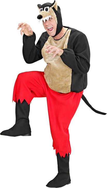 Produktbild Widmann WOLF (gepolsterter Kasack, Hose, Stiefelüberzieher, Kopfbedeckung mit Maske), XL (XL)