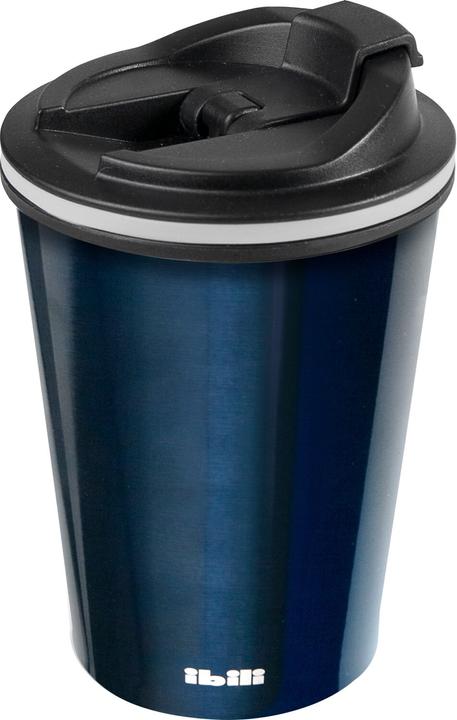 Ibili Blaue Thermosflasche 280ml Edelstahl Doppelwandig Wiederverwendbar (0.28 l)