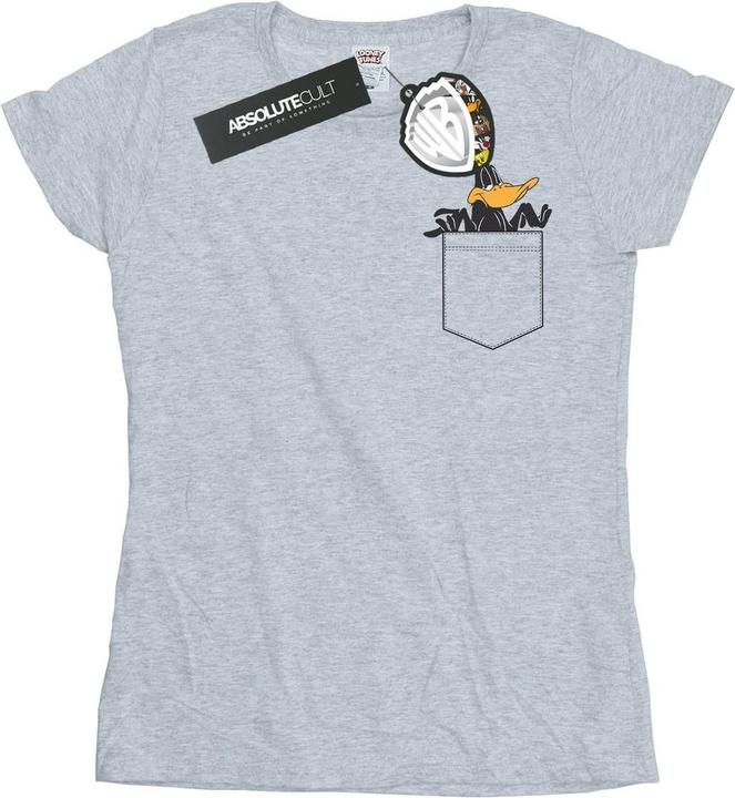 Looney Tunes Daffy Duck Faux Pocket TShirt (M)