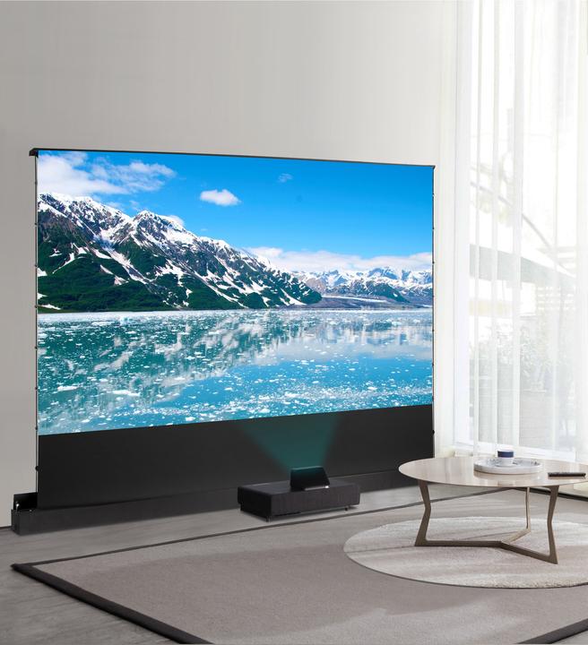 Actual product image Celexon UST High Contrast Floor Shears Screen - HomeCinema Plus, 110" black (110", 16:9)