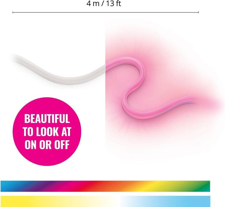 Immagine prodotto WiZ Striscia per esterni sintonizzabile bianca e a colori 5M Confezione singola (RGBW, 794 cm, Esterno)