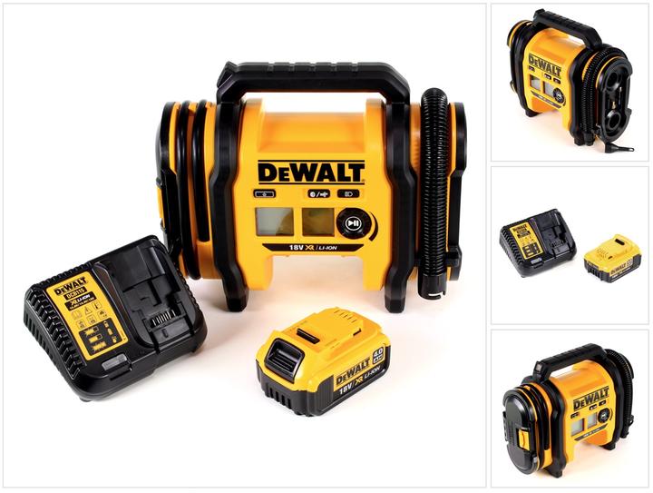 DeWalt DCC 018 N Akku Luftkompressor 18V 11bar KFZ + 1x Akku 4,0Ah + Ladegerät (11 Bar, 14.70 l)