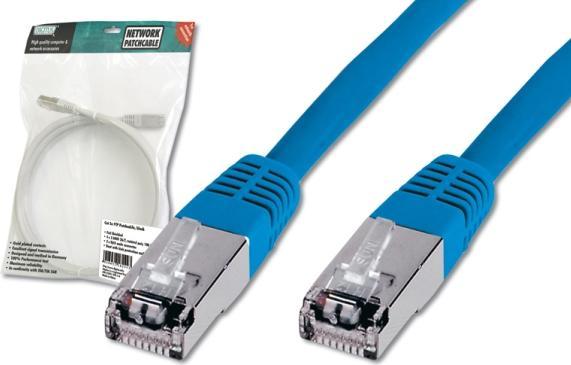 Image du produit Digitus CAT 5e SF-UTP Câble patch Cu PVC AWG 26/7 Longueur 5 m Couleur bleu (SF/UTP, CAT5e, 5 m)