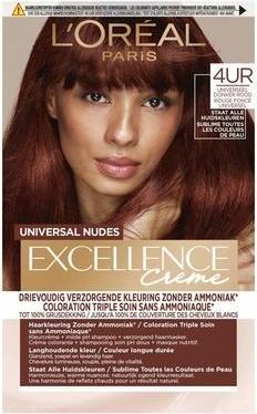 Produktbild L'Oréal Paris L'Oreal Paris Universal Nudes Permanente Haarfarbe - 4ur Medium Rot (4ur Medium Red)