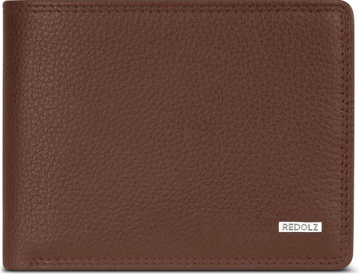 Actual product image Redolz Leather Essentials QF Geldbörse RFID Leder 12 cm ausklappbar mit Reissverschlussfach