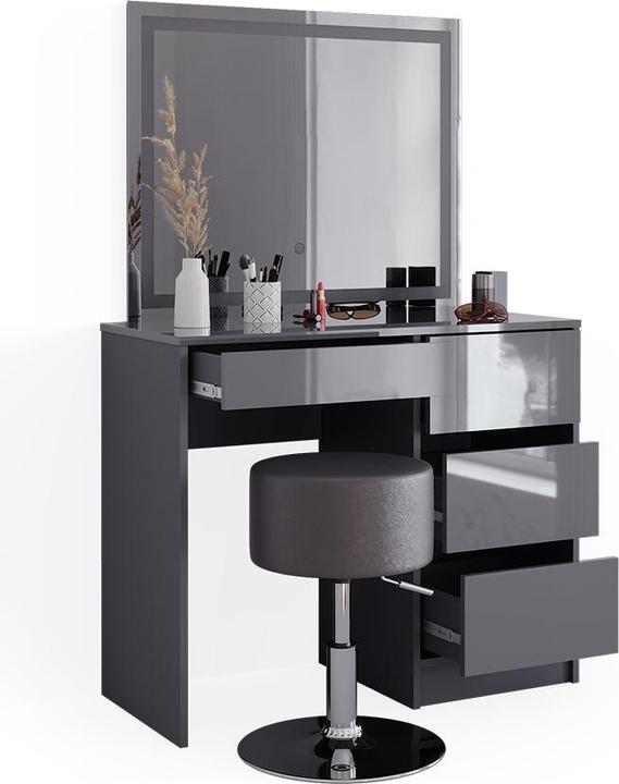 Produktbild Vicco Sherry mit Hocker und Beleuchtung (90 x 75 x 40 cm)