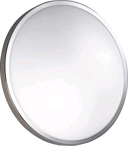 Actual product image Fabas Luce Ceiling Light Plaza in White 12W 1000lm in Chrome and White 300x300mm (1000 lm)