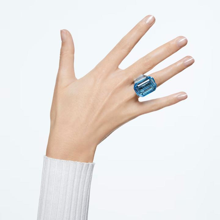 Image du produit Swarovski Lucent Cocktail Bague Taille Octogone Bleu (55)