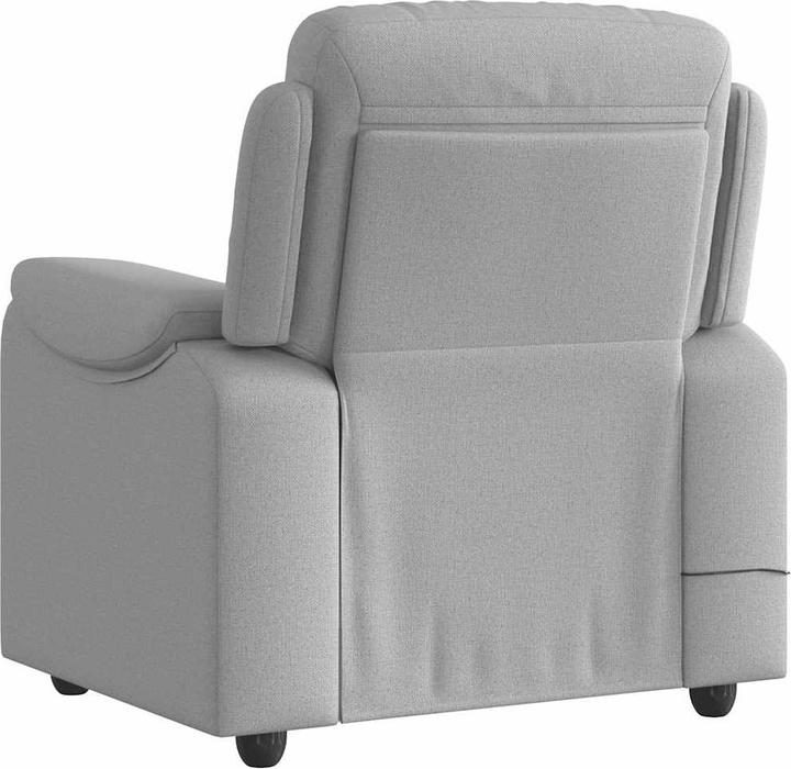 Immagine prodotto VidaXL Poltrona massaggiante in tessuto cloud grey poltrona TV massaggiante