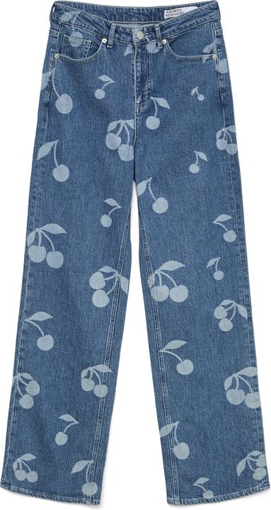 Vero Moda VMTESSA Hohe Taille Weiter Beinschnitt Jeans Weit geschnitten (W28/L32)