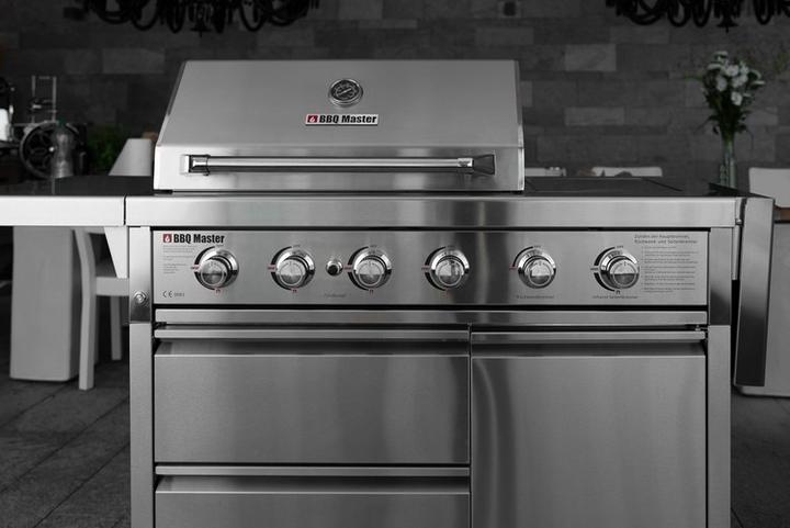 Actual product image BBQ Master XL Premium - Stainless Steel Gas Grill (12.80 kW)