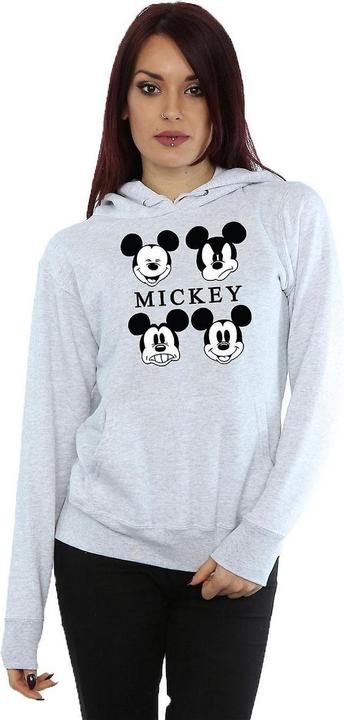 Immagine prodotto Disney Felpa con cappuccio Mickey Mouse Quattro Teste Donna/Ladies (XL)