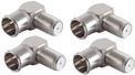Image du produit Shiverpeaks SHVP BS15-300514 5x F-Quick Adaptateur coudé F mâle vers F femelle (Câble d'antenne)