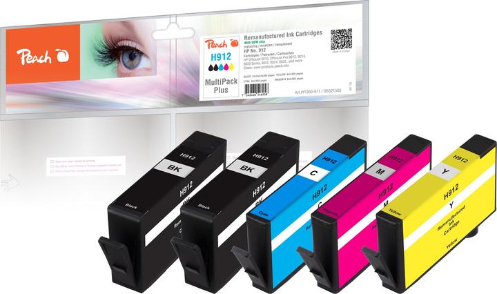 Produktbild Peach Nr.912 MultiPackPlus kompatibel (M, C, Y, BK)