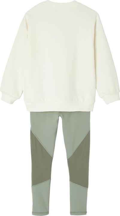 Actual product image Vertbaudet Mädchen Sport-Set: Sweatshirt mit goldener Schrift und Recycling-Polyester & Leggings (92)