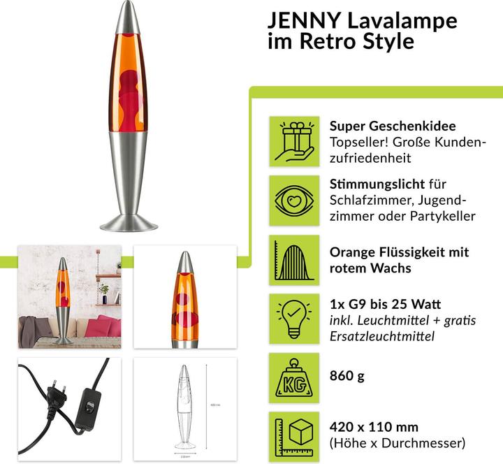 Produktbild Licht-Erlebnisse Jenny (210 lm, G9)