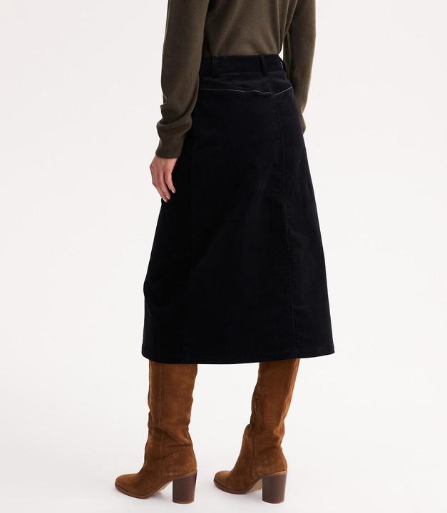 Actual product image Anne Weyburn Velvet flared skirt (46)