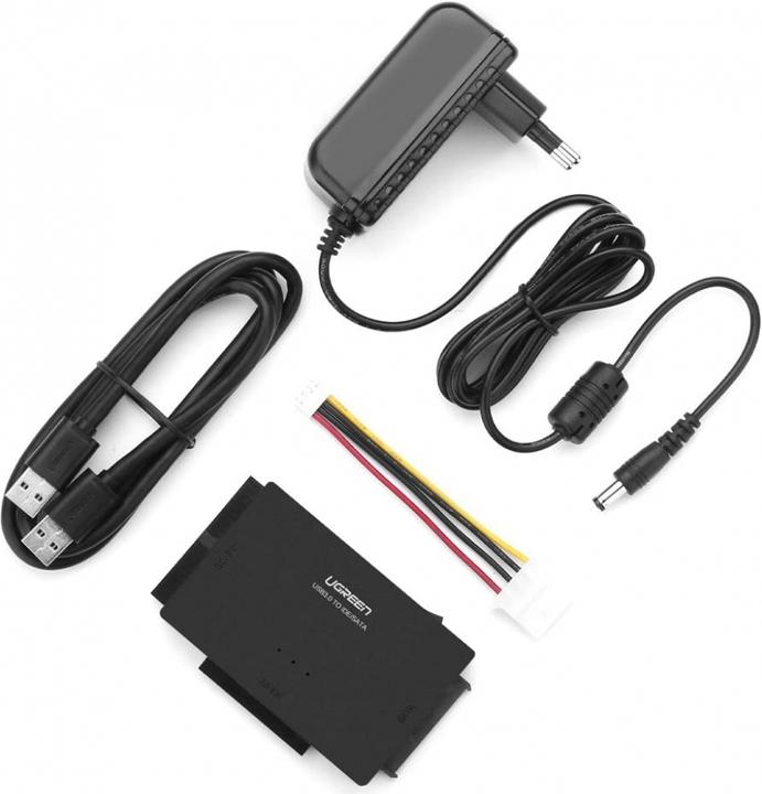 Produktbild Ugreen SATA IDE auf USB 3.0 Adapter für 2.5" 3.5" SATA SSD HDD an USB 3.0 (1 m)