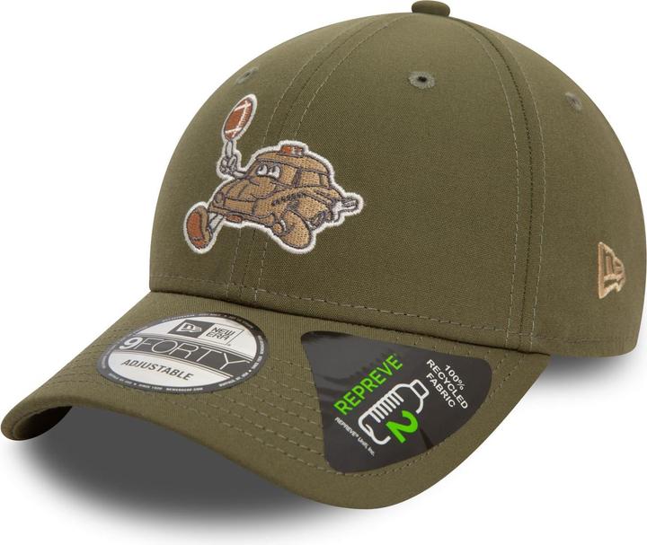 New Era 9Forty Strapback Cap - ICON LOGO Motors oliv