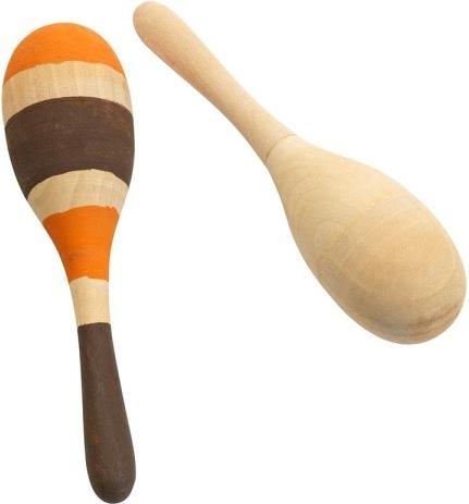 Actual product image Colorations Colouring - Decorate your own wooden maracas, set of 12 (12 x)