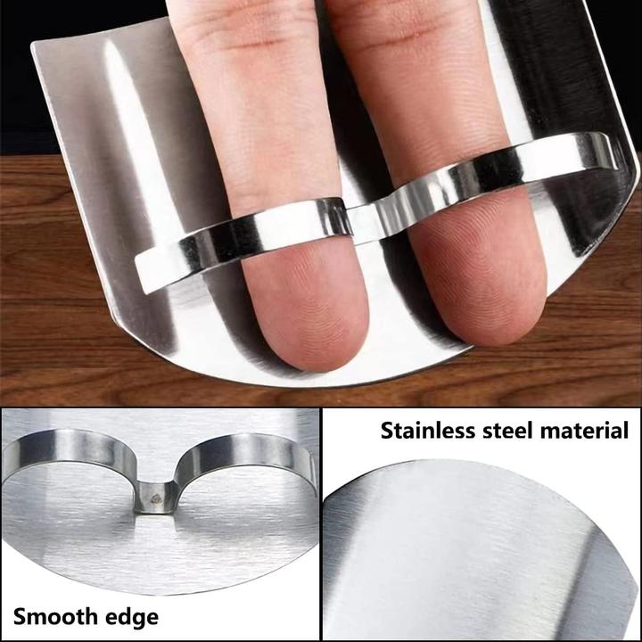 Image du produit ASMI Outils de cuisine en acier inoxydable Protection des doigts Two