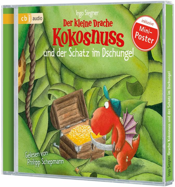 Productafbeelding De kleine drakennoot en de schat in de jungle (Ingo Siegner, Philipp Schepmann, Duits)
