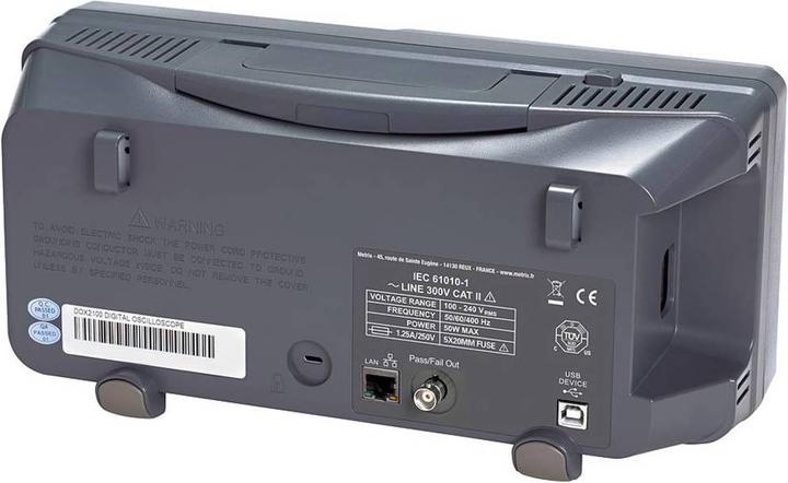 Metrix Oscilloscopio digitale da banco a 2 canali Chauvin Arnoux (CAT II 300V)