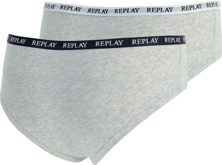 Produktbild Replay Unterhose Damen-Slip mit Logo-Bund 2er Pack (M, 2er Pack)
