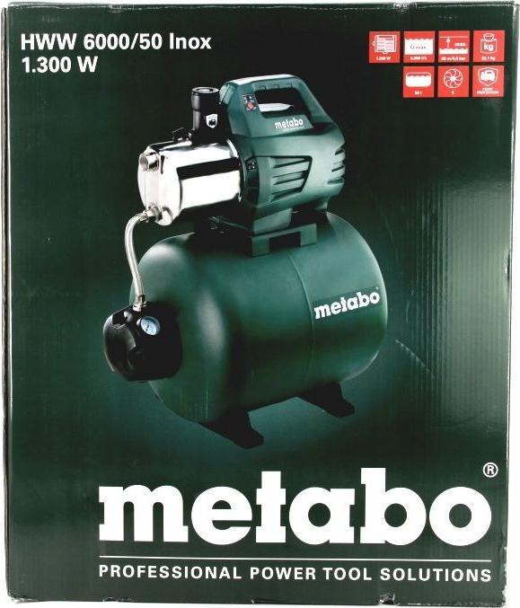 Produktbild Metabo HWW 6000/50 Inox (Hauswasserpumpe)
