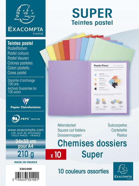Produktbild Exacompta Sammelmappen - Aktendeckel (A4, 10 x)