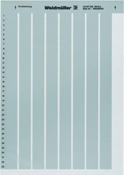 Produktbild Weidmüller Etikett si Selbstkl 105x105mm 1975160000 (10.50 cm)