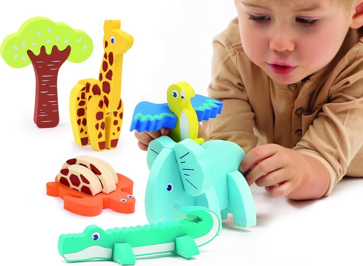Image du produit LUDI 3D Foam Puzzle Game - (LU30084) (18 pièces)