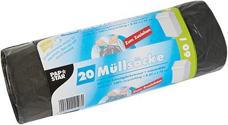 Actual product image Papstar 14196 Waste bag (e) (20 x, 60 l)