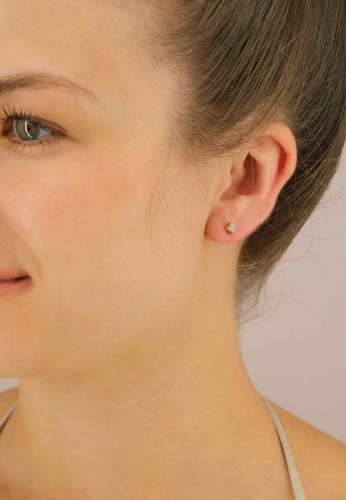 Image du produit Muau Boucles d'oreilles monture 4 poignées (Or jaune 750/18K)
