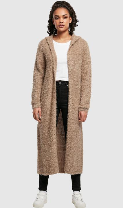 Actual product image Urban Classics Ladies Hooded Feather Cardigan (M)