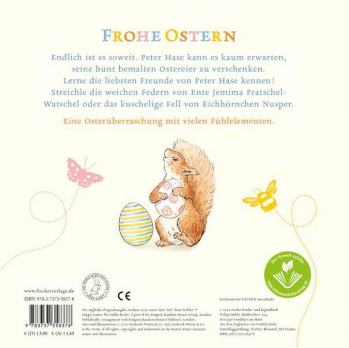 Produktbild Frohe Ostern, Peter Hase (Deutsch, Beatrix Potter, 2021)