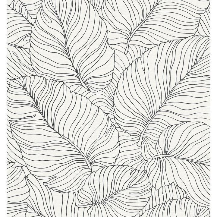 Produktbild GrandDeco Strukturtapete Isa Bananenblatt