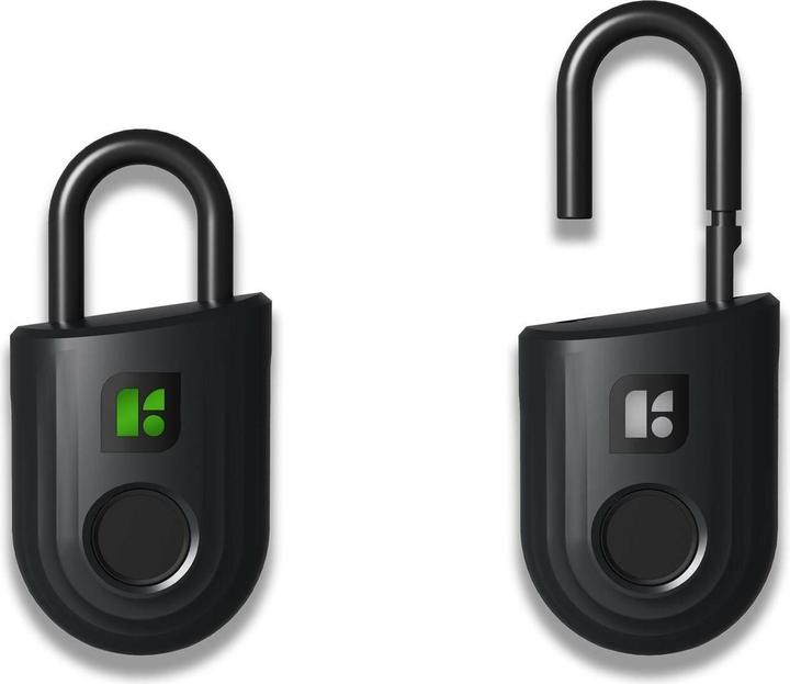 Productafbeelding Igloohome Hangslot Lite, Vingerafdruk, Zwart