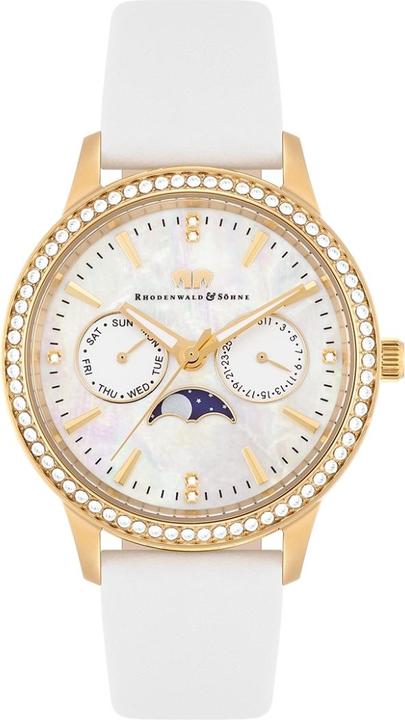 Multifunktionen Amidala Echtleder Gelbgold - 34116 (Analoguhr, 38 mm)