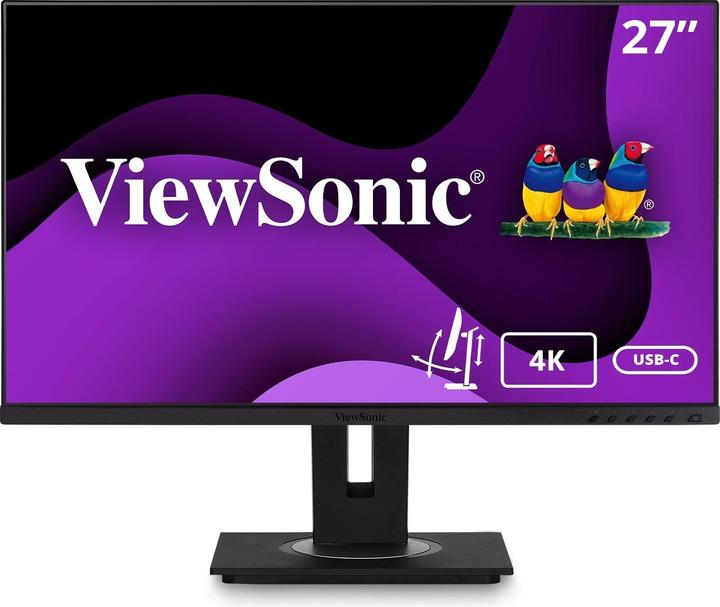 Viewsonic VG2756-4K 68.6cm 27inch 16:9 UHD 3840x2160 Frameless SuperClear IPS LED Monitor with 5ms (3840 x 2160 Pixels, 27")