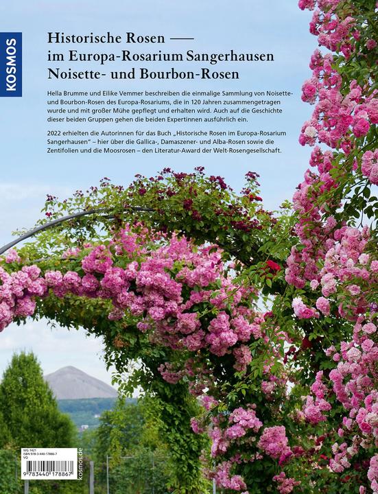 Produktbild Kosmos Historische Rosen im Europa Rosarium Sangerhausen: Noisette- und Bourbon-Rosen (Deutsch, Hella Brumme, Eilike Vemmer, 2023)
