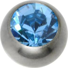 Bijouteria 1.2mm Titan Piercingteil (Swarovski Kristall, Titan)