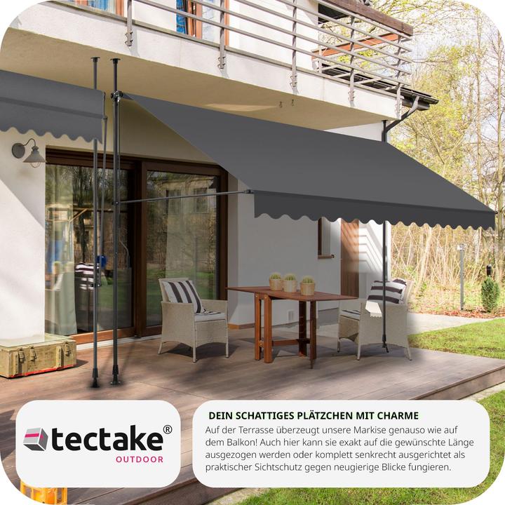 Produktbild tectake Klemmmarkise (4 m)